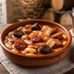 Asturischer Bohneneintopf – Herzhafter Bohneneintopf mit Chorizo, Morcilla und Schweinefleisch
