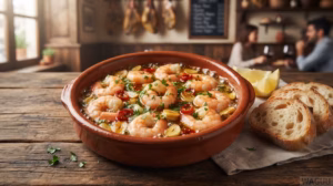 Gambas al Ajillo – krevety na česneku a chilli