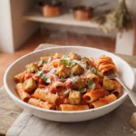 Pasta alla Norma – sicilské těstoviny s lilkem, rajčaty, bazalkou a ricottou salata