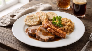 Schweinsbraten – rakouská vepřová pečeně