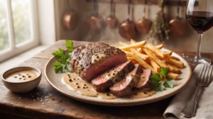 Steak au Poivre – steak s pepřovou omáčkou