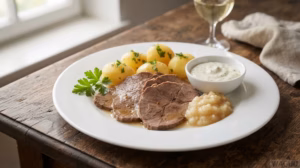 Tafelspitz – Slow-Simmered Beef with Apple Horseradish and Chive Sauce