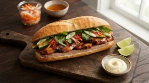 Bánh Mì – křupavá vietnamská bageta s masem, paštikou a nakládanou zeleninou