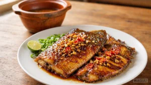 Cá Kho Tộ – ryba, nejčastěji sumec, pomalu dušená v hliněné nádobě s rybí omáčkou, karamelem, česnekem, pepřem a chilli, tradičně podávaná s rýží.