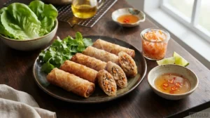 Chả Giò – smažené vietnamské závitky s masem, zeleninou a nudlemi