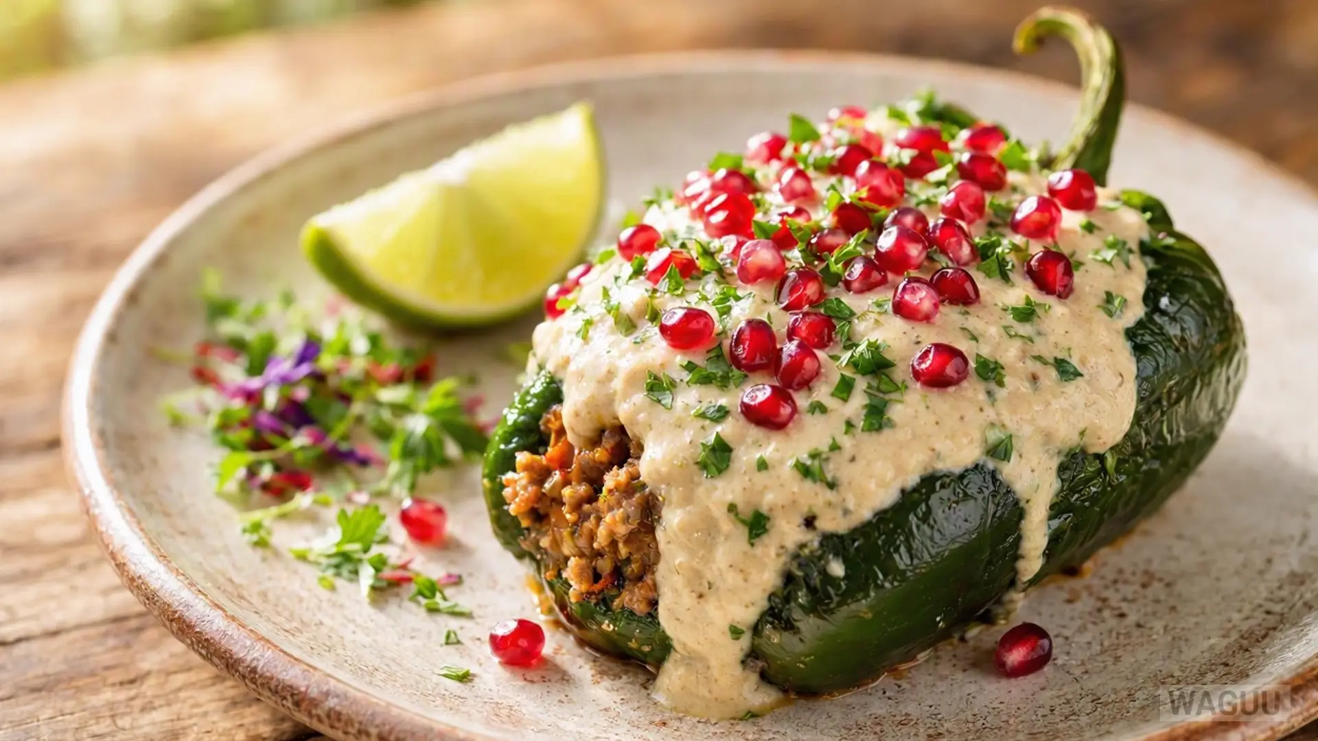 Chiles en Nogada