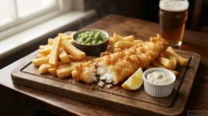 Fish and Chips – smažená ryba v křupavém těstíčku s hranolky