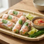 Gỏi Cuốn – fresh summer rolls in rice paper with shrimp and herbs