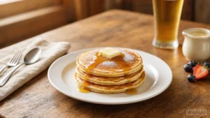 Pancakes mit Ahornsirup