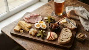 Ploughman’s Lunch – tradiční britský studený pokrm