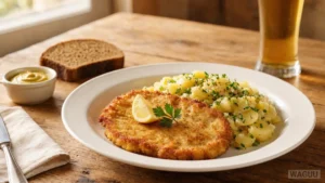 Schnitzel with potato salad