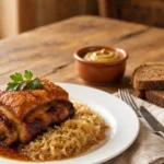Schweinshaxe mit Sauerkraut