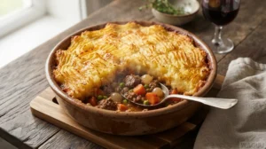 Shepherd’s Pie – jehněčí ragú pod bramborovou kaší
