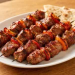 Şiş Kebab – Kousky marinovaného masa napíchané na špejli či kovové jehle a grilované společně se zeleninou nebo podávané s přílohami.