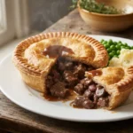 Steak and Kidney Pie – masový koláč s hovězím masem a ledvinkami
