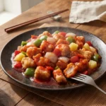 Sweet and Sour Pork – smažené kousky vepřového masa v charakteristické sladkokyselé omáčce