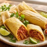 Tamales – impasto di mais ripieno di carne, peperoncino, formaggio o altro ripieno, avvolto in foglie di mais o di banana e cotto al vapore.