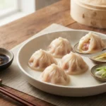 Xiaolongbao – jemné šanghajské plněné knedlíčky s masem a horkým vývarem uvnitř